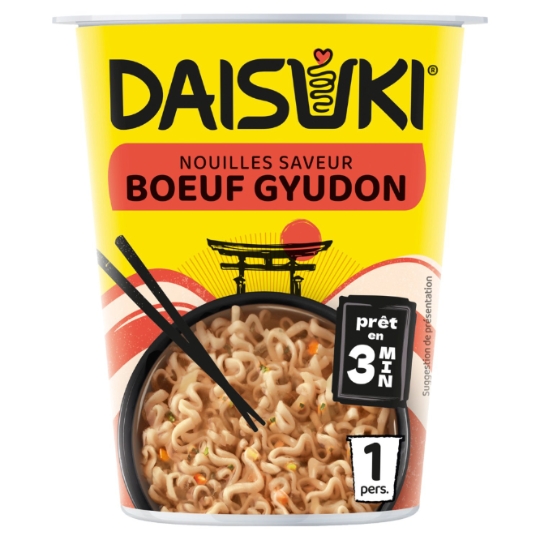 Nouilles Instantanées Saveur Bœuf Gyudon DAISUKI