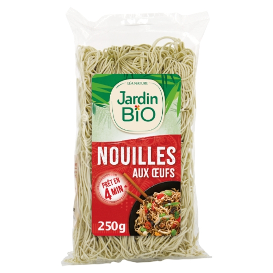 Nouilles chinoises aux œufs Bio JARDIN BIO ETIC