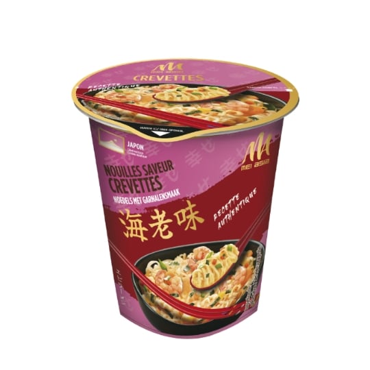 Nouilles instantanées saveur crevette MEI ASIA