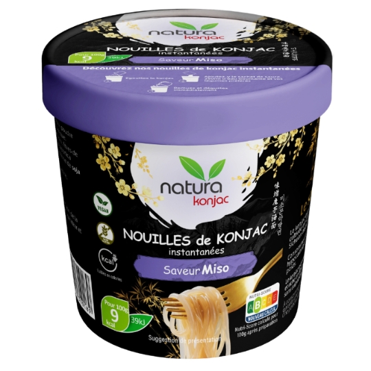 Nouilles de Konjac Saveur Miso NATURA KONJAC