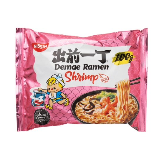 Nouilles Instantanées Ramen Demae Saveur Crevettes NISSIN