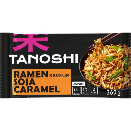 Nouilles Ramen Saveur Soja Caramel TANOSHI