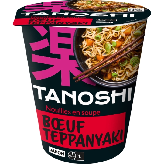 Nouilles Instantanées Saveur Bœuf Teppanyaki TANOSHI