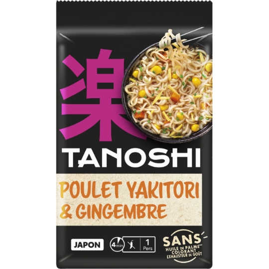 Nouilles Instantanées Saveur Poulet Yakitori TANOSHI