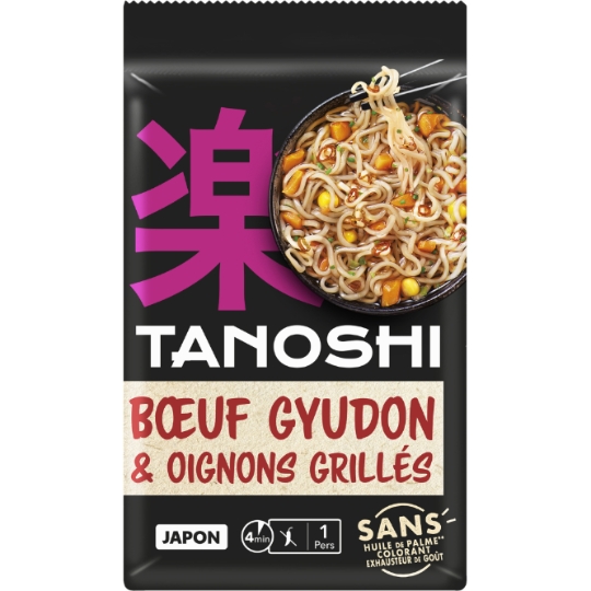Nouilles Instantanées Saveur Bœuf Gyudon TANOSHI