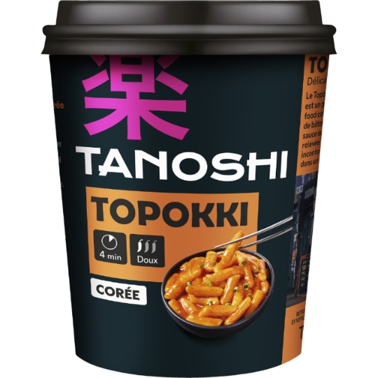 Topokki Gâteaux de riz avec une sauce pimentée TANOSHI
