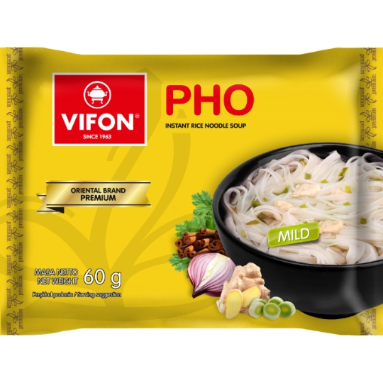 Soupe Instantanée Pho Nouilles de Riz Premium Mild VIFON