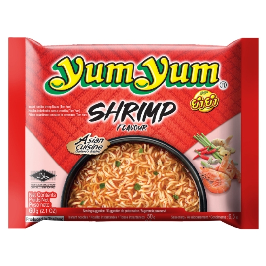 Nouilles instantanées aux crevettes halal YUM YUM