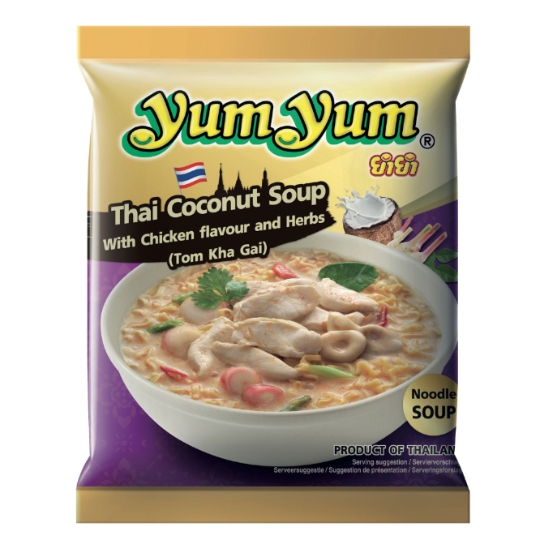 Soupe de Nouilles Thaï Saveur Poulet Coco YUM YUM