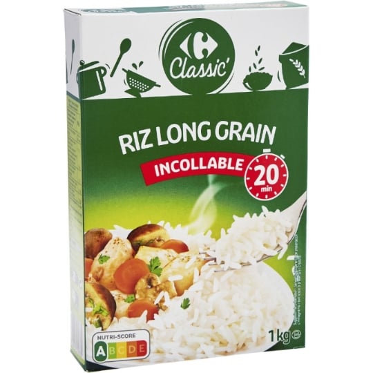 Riz Long Incollable 20 min CARREFOUR