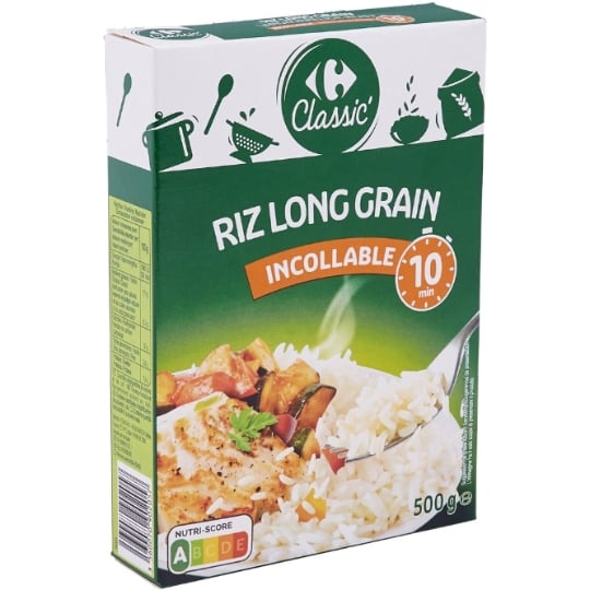 Riz Long Incollable 10min CARREFOUR