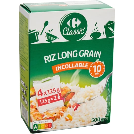 Riz Long Incollable 10min CARREFOUR