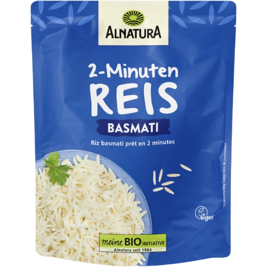 Riz Basmati Prêt en 2 Minutes Bio ALNATURA