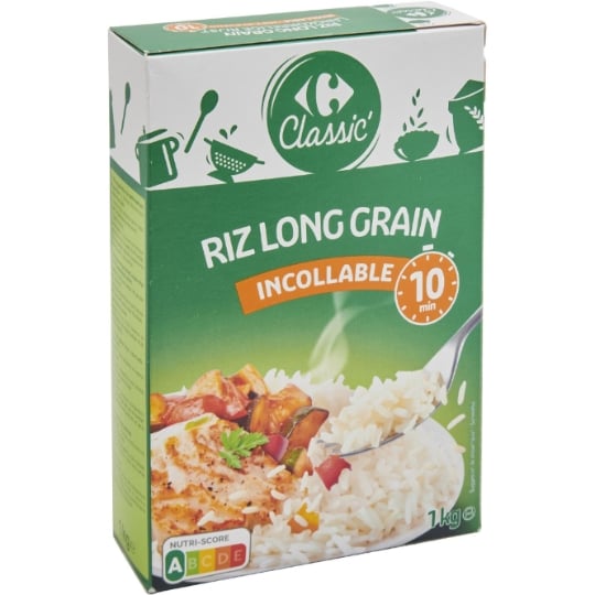 Riz Long Incollable 10 min CARREFOUR CLASSIC'