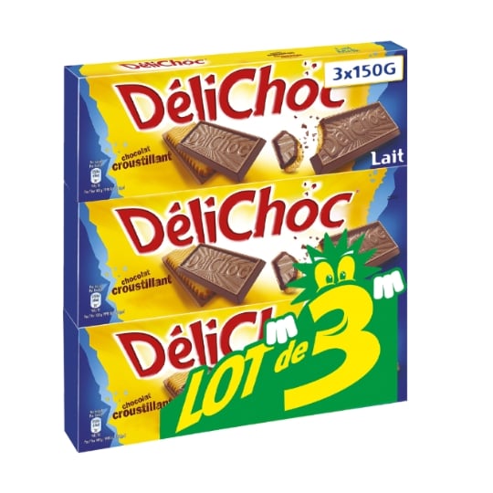 Biscuit tablette chocolat lait DELICHOC