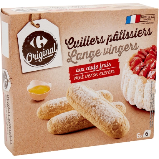 Biscuits Cuillers Pâtissiers aux Oeufs Frais CARREFOUR ORIGINAL