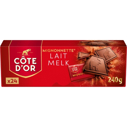 Carrés de Chocolat Lait COTE D'OR