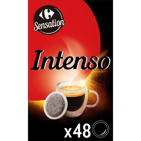 Café Dosettes Intense Compatible Senseo CARREFOUR SENSATION