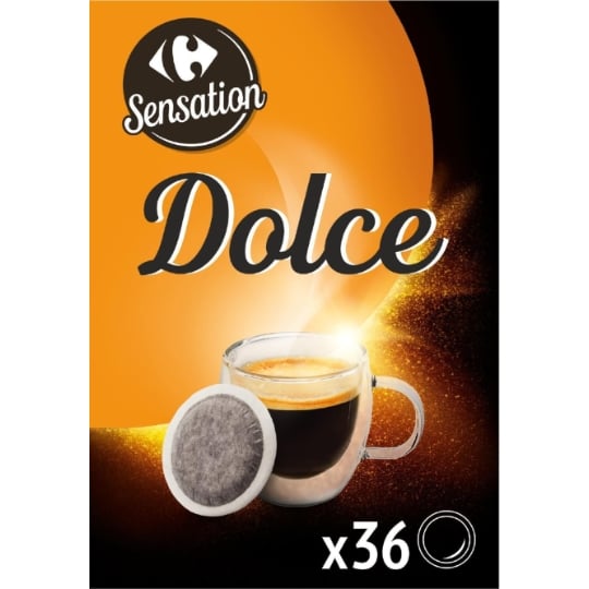 Café Dosettes Doux Compatible Senseo CARREFOUR SENSATION