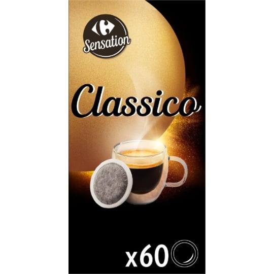 Café Dosettes Classico Compatible Senseo CARREFOUR SENSATION