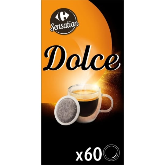 Café Dosettes Doux Compatible Senseo CARREFOUR SENSATION