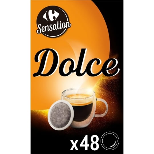 Café Dosettes Doux Compatible Senseo CARREFOUR SENSATION