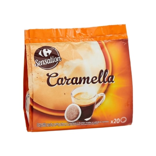 Café Dosettes Caramel Compatible Senseo CARREFOUR SENSATION