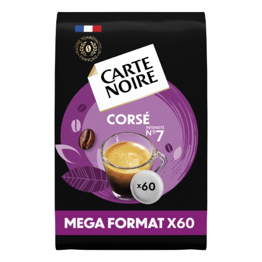 Café Dosettes Corsé Intensité 7 Compatible Senseo CARTE NOIRE