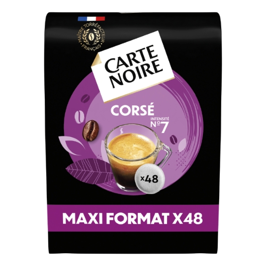 Café Dosettes Corsé Intensité 7 Compatible Senseo CARTE NOIRE