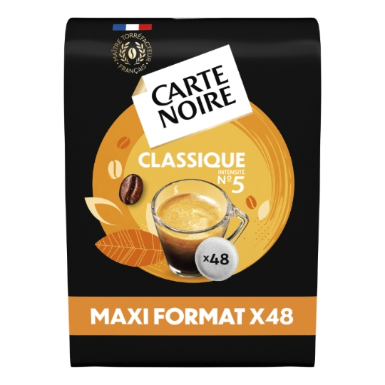 Café Dosettes Classique Intensité 5 Compatible Senseo CARTE NOIRE