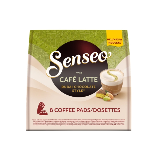 Café Latte Dubai Chocolate Style Saveur Pistache et Chocolat en Dosettes SENSEO