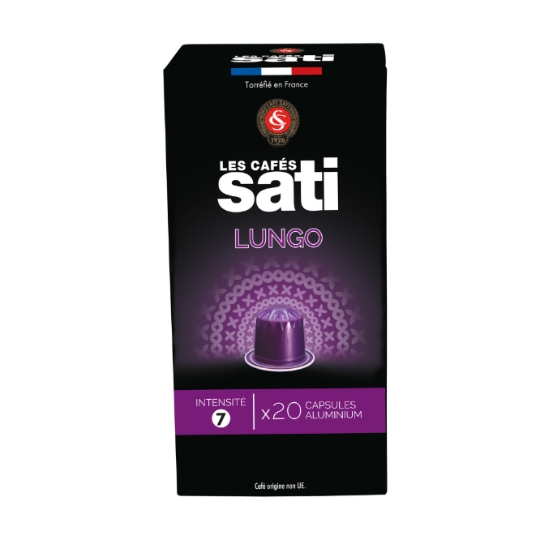 Café Capsules Lungo Intensité 7 CAFE SATI