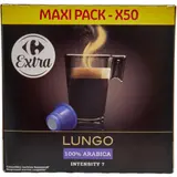Café capsules Compatibles Nespresso lungo intensité 7 CARREFOUR EXTRA