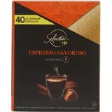 capsules de café moulu pur arabica Espresso Savoroso Intensité 7 Compatible Nespresso CARREFOUR SELECTION