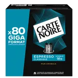 Café Capsules Espresso Classique Intensité 7 Compatible Nespresso CARTE NOIRE