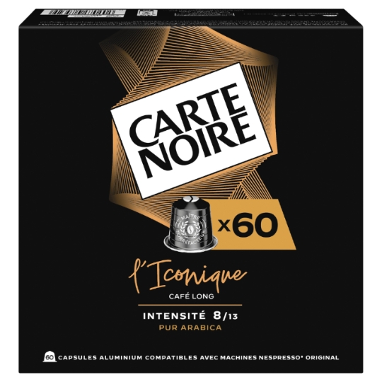 Café Capsules L'Iconique Intensité 8/13 Compatible Nespresso CARTE NOIRE
