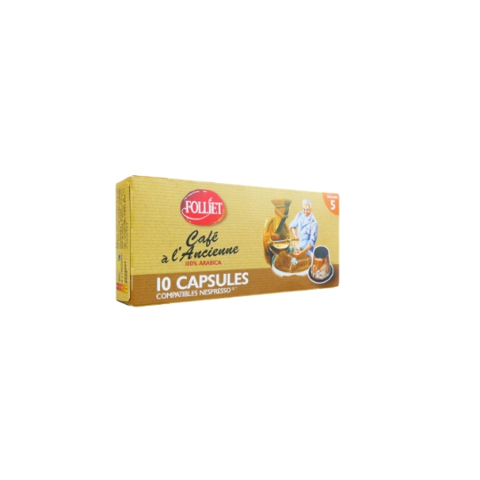 Café Capsules 100% Arabica Intensité 5 Compatible Nespresso FOLLIET
