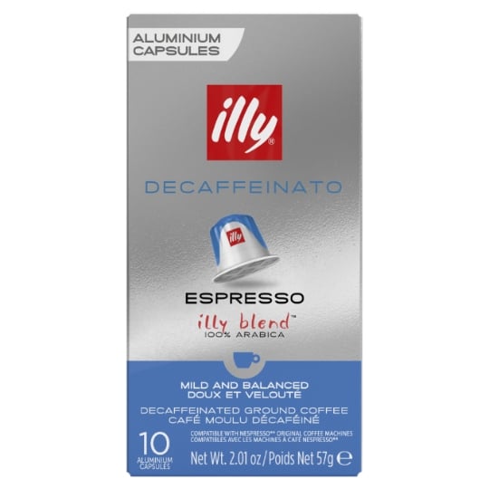 Café Capsules Décaféiné Compatible Nespresso ILLY