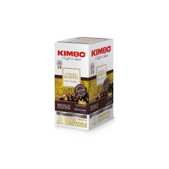 Café Capsules Expresso Barista Compatibles Nespresso Intensité 9 KIMBO