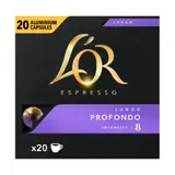 Café Capsules Lungo Profondo Intensité 8 Compatibles Nespresso® L'OR