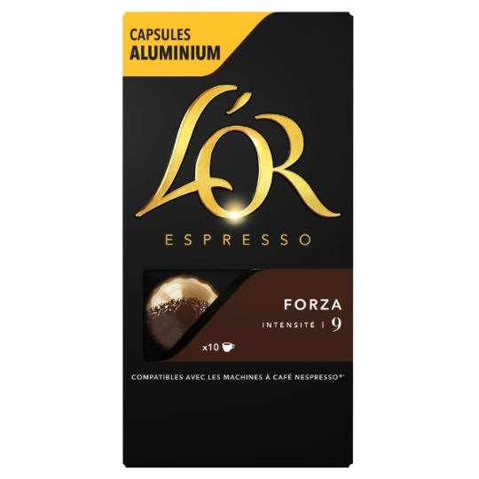 Café Capsules Forza Intensité 9 Compatibles Nespresso® L'OR