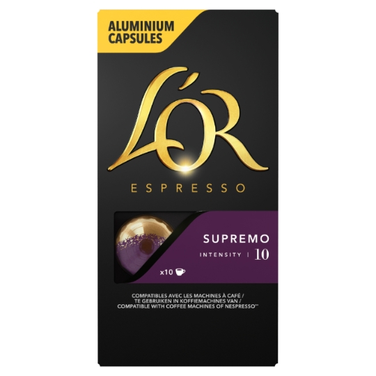 Café Capsules Supremo Intensité 10 Compatibles Nespresso® L'OR