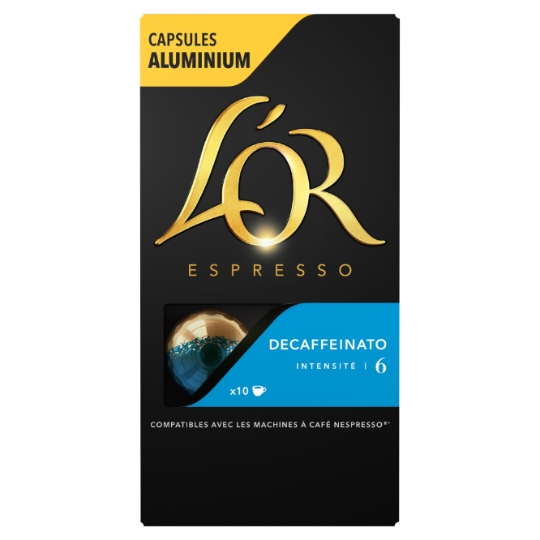 Café Capsules Decaffeinato Intensité 6 Compatibles Nespresso® L'OR