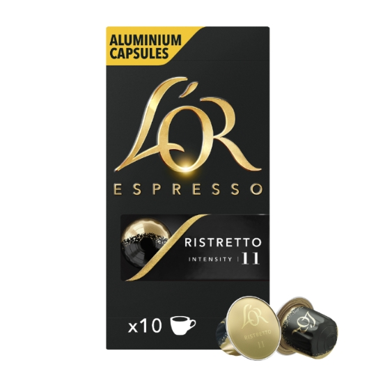Café Capsules Ristretto Intensité 11 Compatibles Nespresso® L'OR