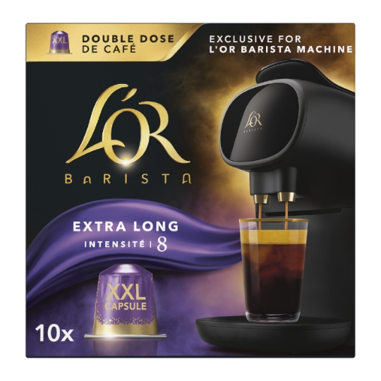 Café Capsules Extra Long Intensité 8 Compatible L'Or Barista L'OR