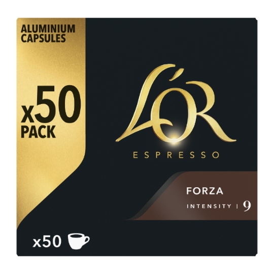 Café Capsules Forza Intensité 9 Compatibles Nespresso® L'OR