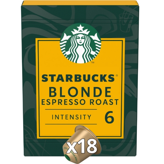 Café Capsules Blonde Espresso Roast Intensité 6 Compatible Nespresso STARBUCKS