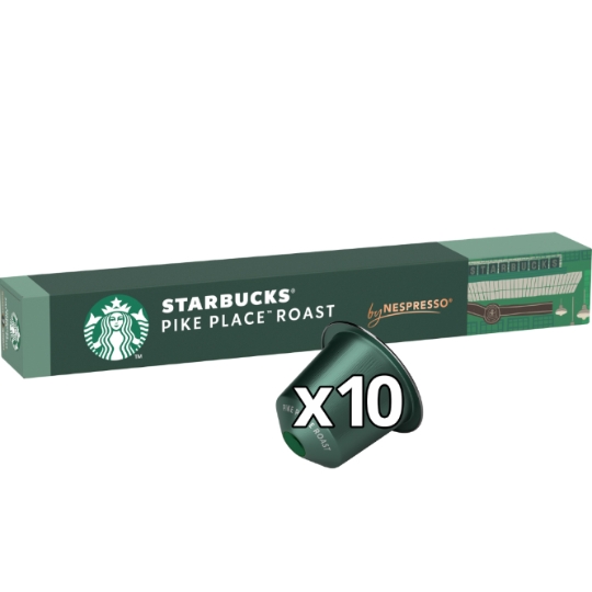 Café Capsules Lungo Pike Place Roast Intensité 7 Compatible Nespresso STARBUCKS