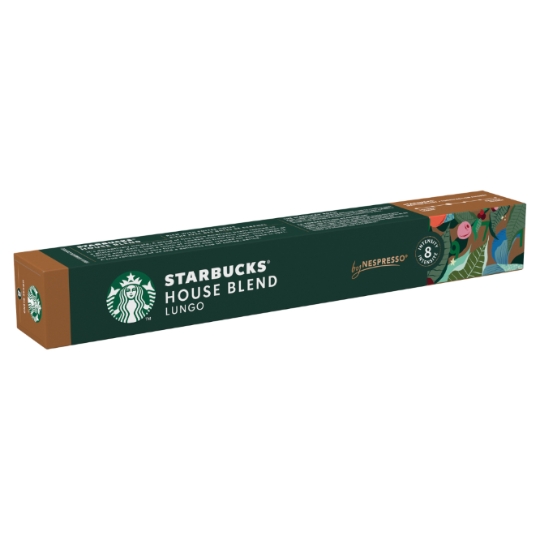 Café Capsules Lungo House Blend Intensité 8 Compatible Nespresso STARBUCKS