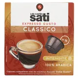 Café Capsules Expresso Gusto Classico 100% Arabica Intensité 8 CAFE SATI